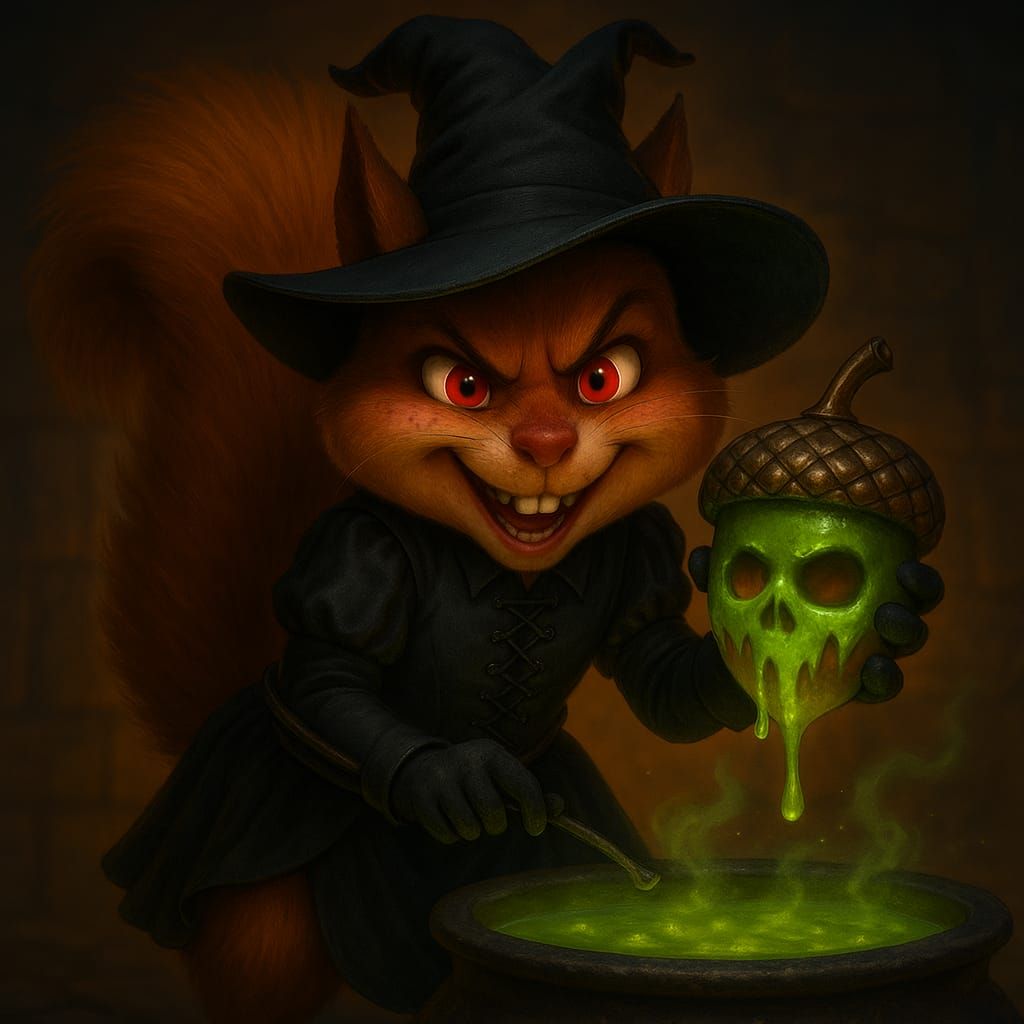 Mischievous Squirrel - The Poisonous Acorn