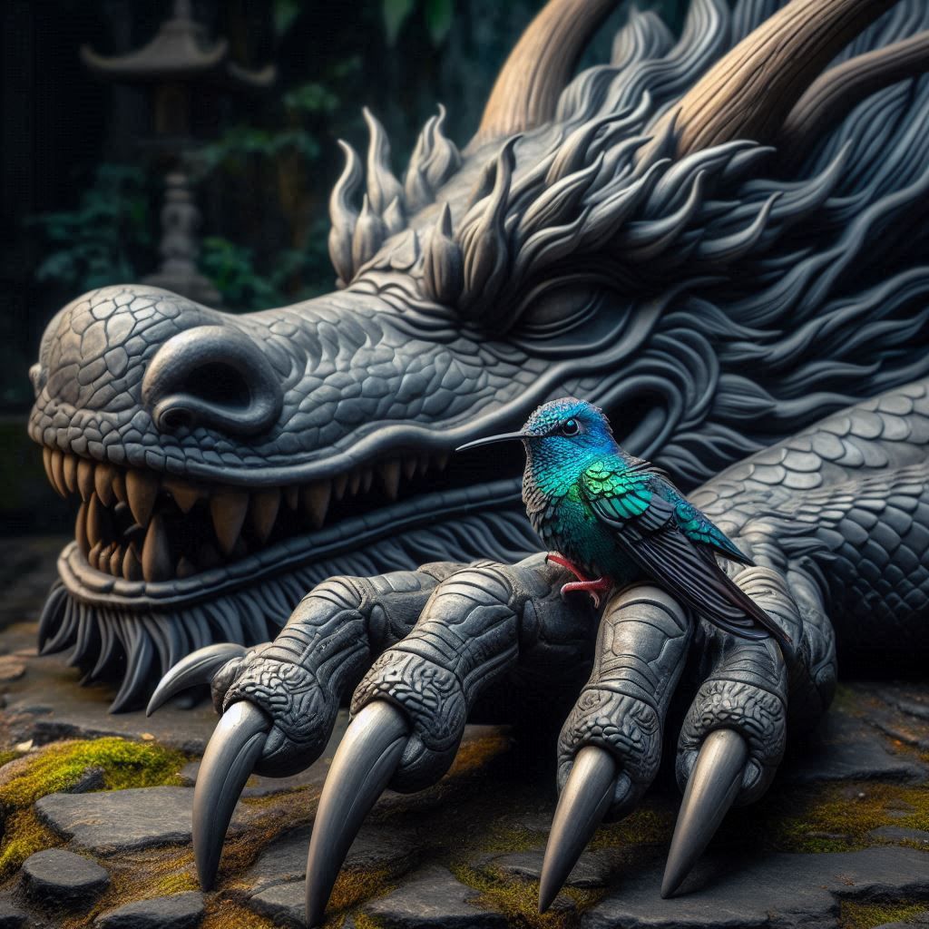 Hummingbird and the sleeping dragon