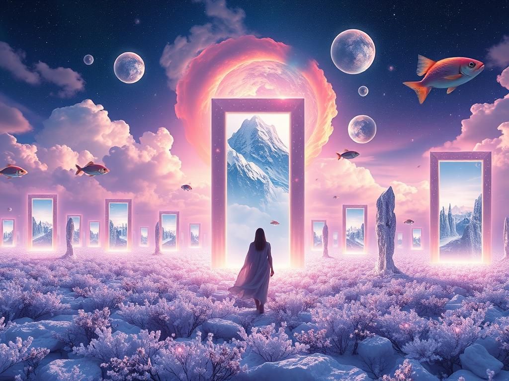 Celestial Portals Beckon in Digital Dreamscape