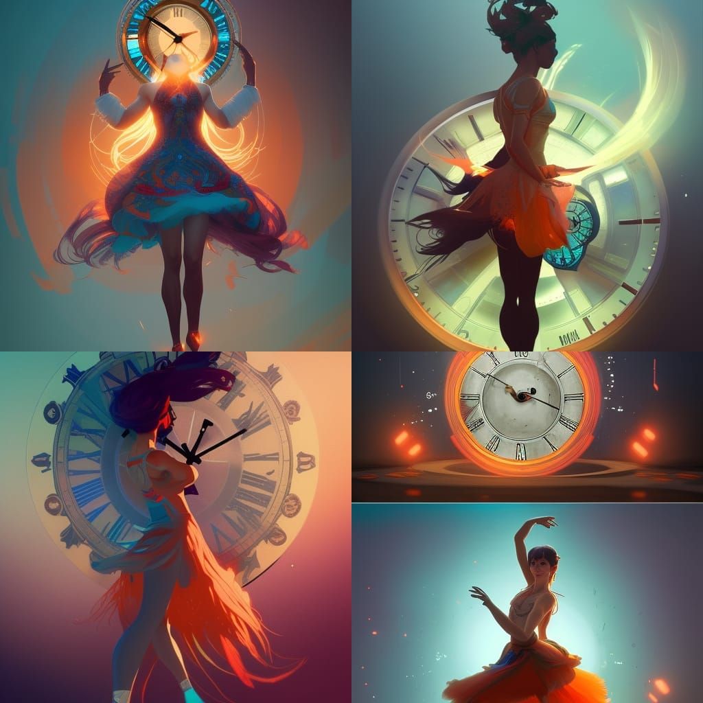 The unstoppable clock powered ballerina of time