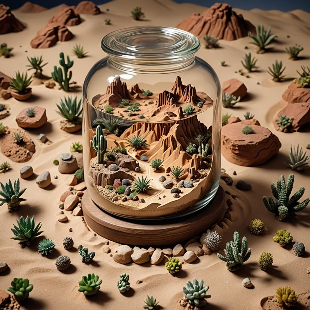 A miniture desert   by @DarkirStorm