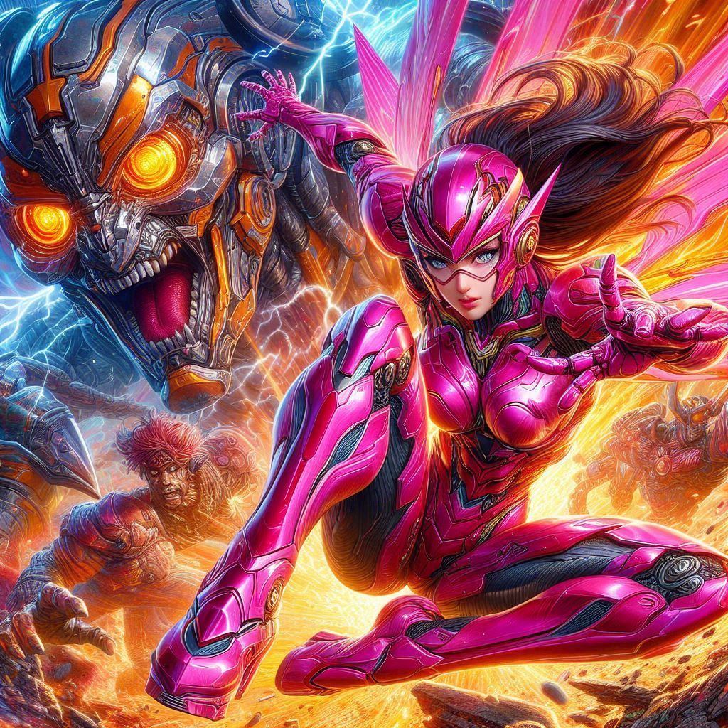 A Female superhero by DALL-E 3