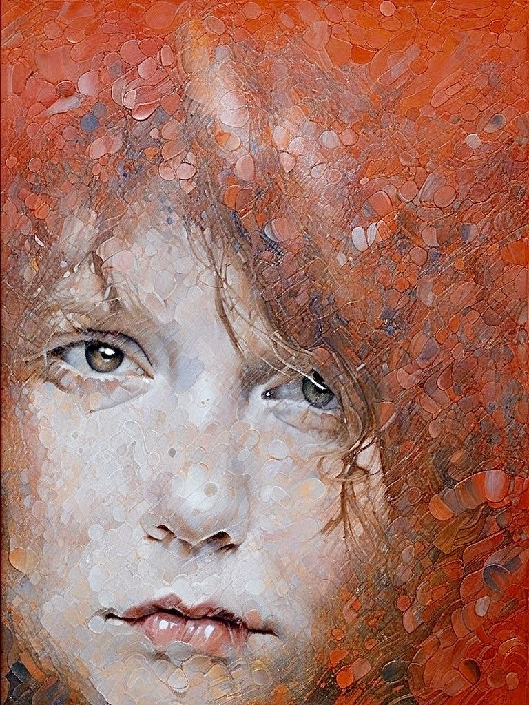 Girl with red hair