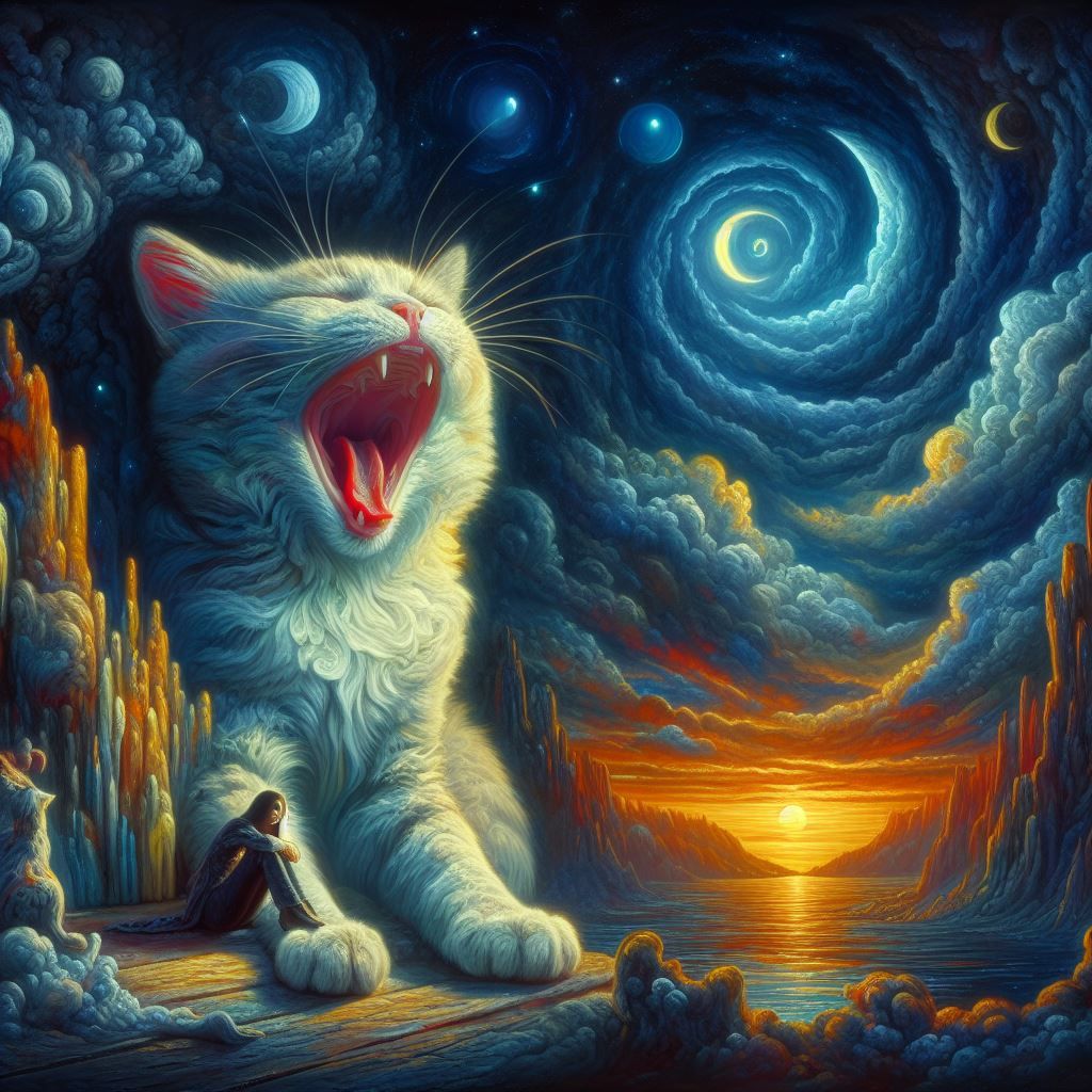 Poème de Paul Eluard Le chat s’établit dans la nuit pour cri...