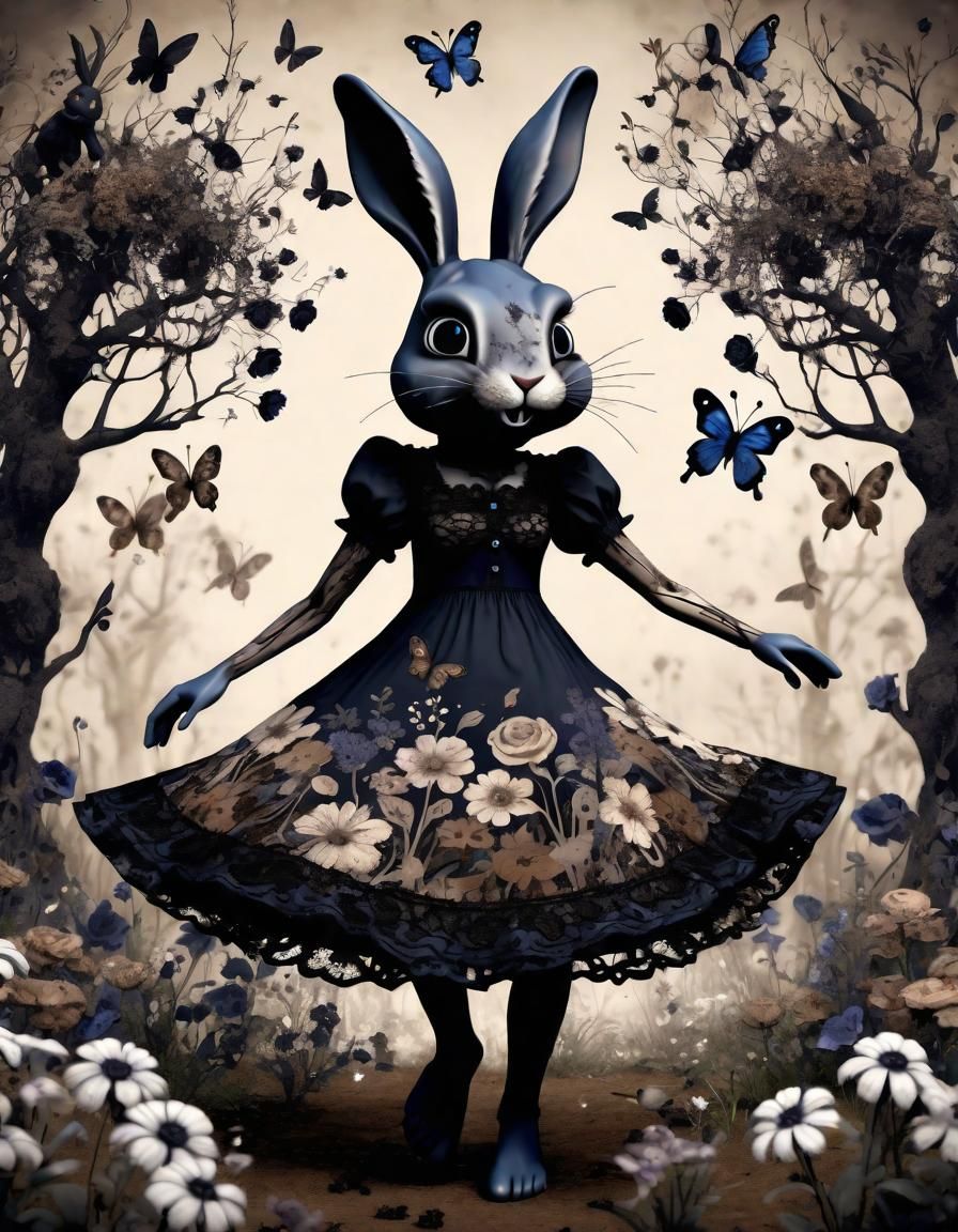 Rabbit 1  by @Friya
