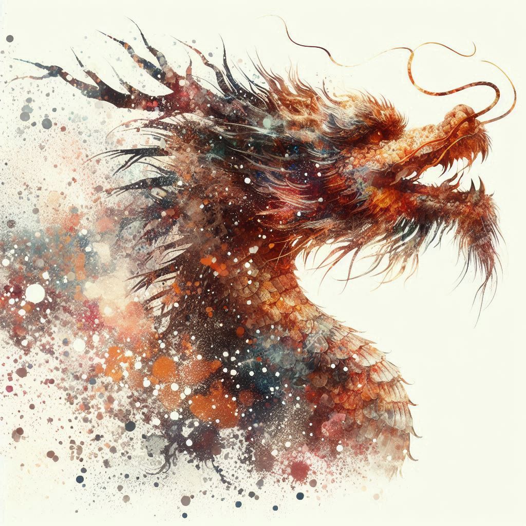 double exposure beautiful fantasy DALL-E 3 portrait landscape..