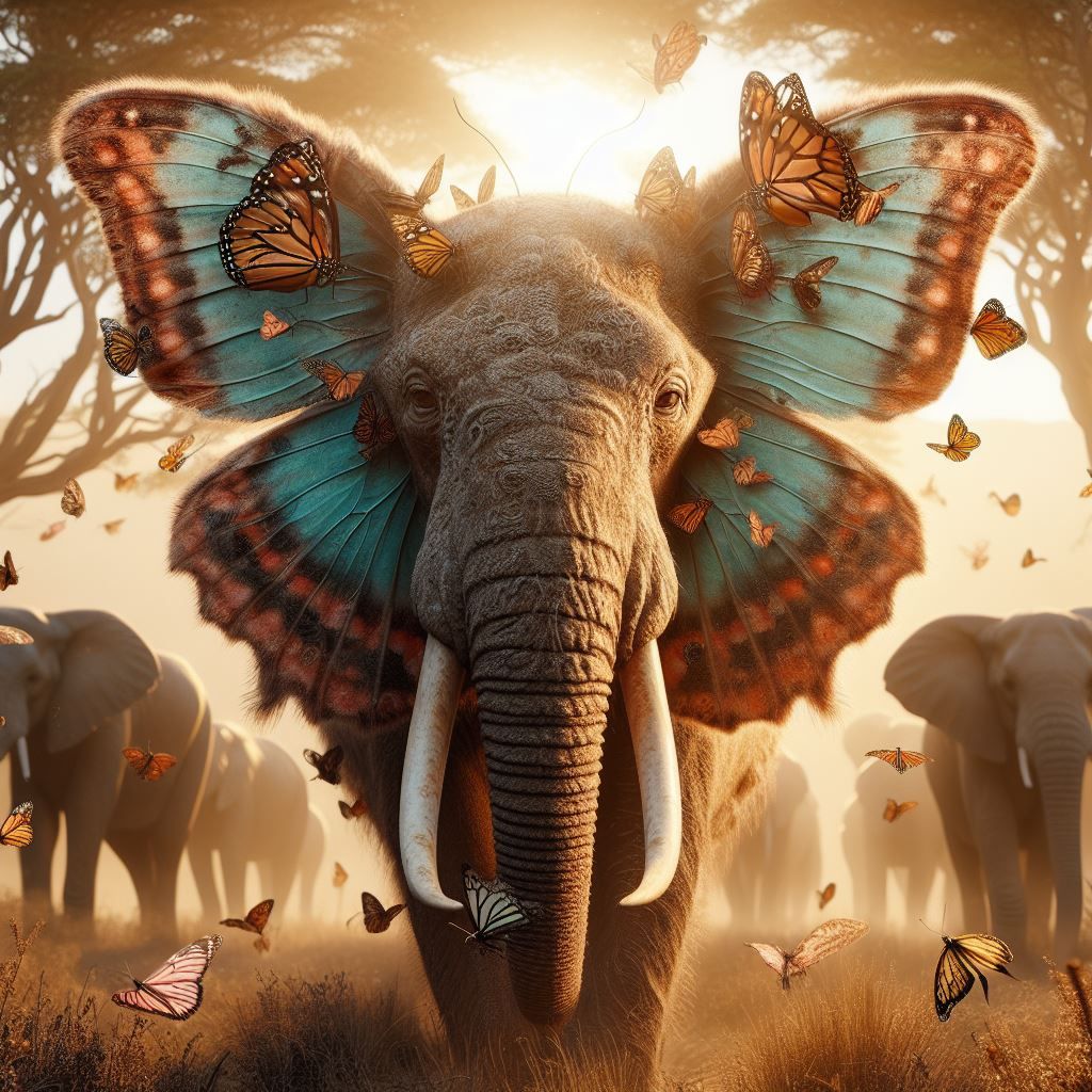 Butterfly elephant hybrid