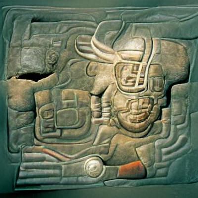 Bas-relief found in an ancient Mexican brothel