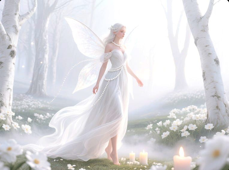 8/13/2025-White Fairy 1 Art By Archangel Tara