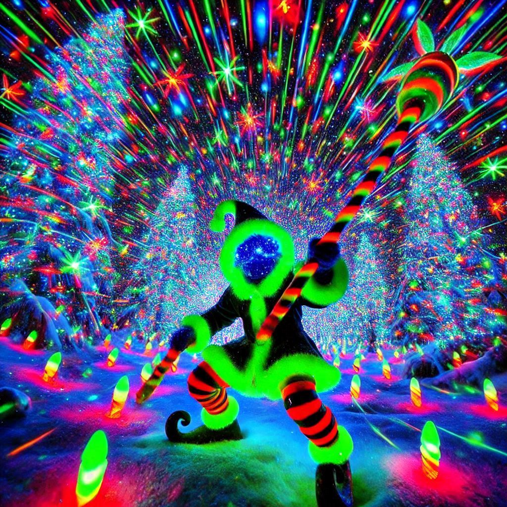 yule spirits light up the arctic forests