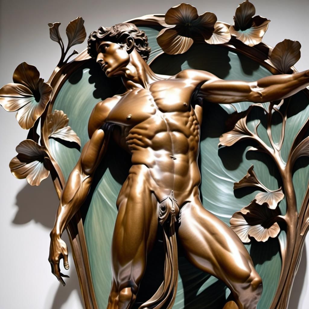 Adam Awakening in Eden (Hopefully not "beyond PG". A draped sculpture of a biblical scene with zero prurient intent.)  by @Snooty Art Snob