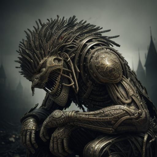 Human that is made of trash