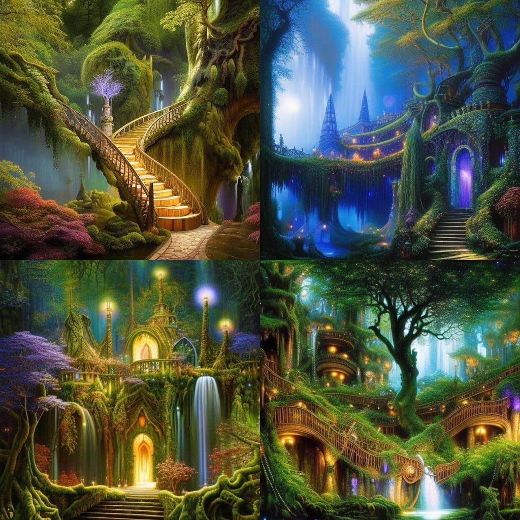 Enchanted fairy forest 🧚🏼 - AI Generated Artwork - NightCafe Creator
