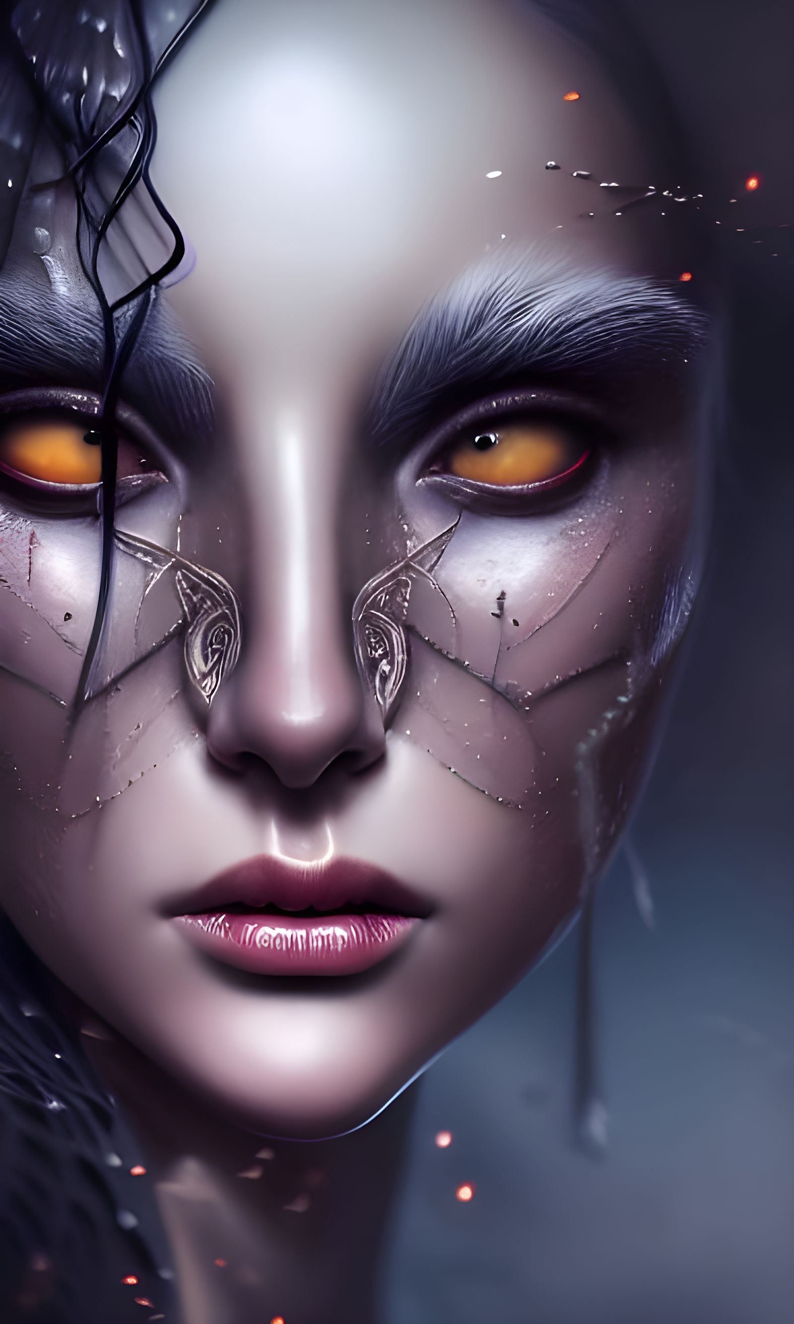 Mantis Woman Hybrid: Epic Cinematic Portrait