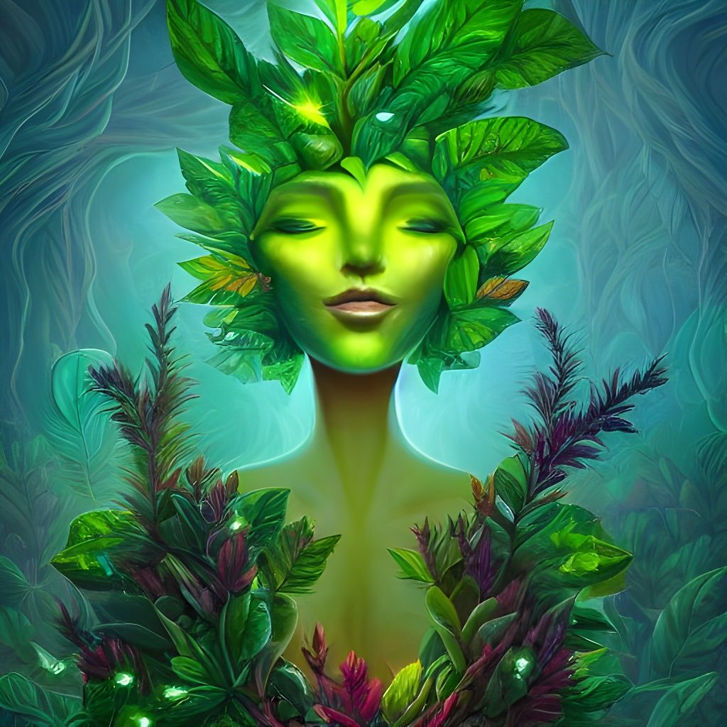 Dryad, Spirit of the Forest - AI Generated Artwork - NightCafe Creator