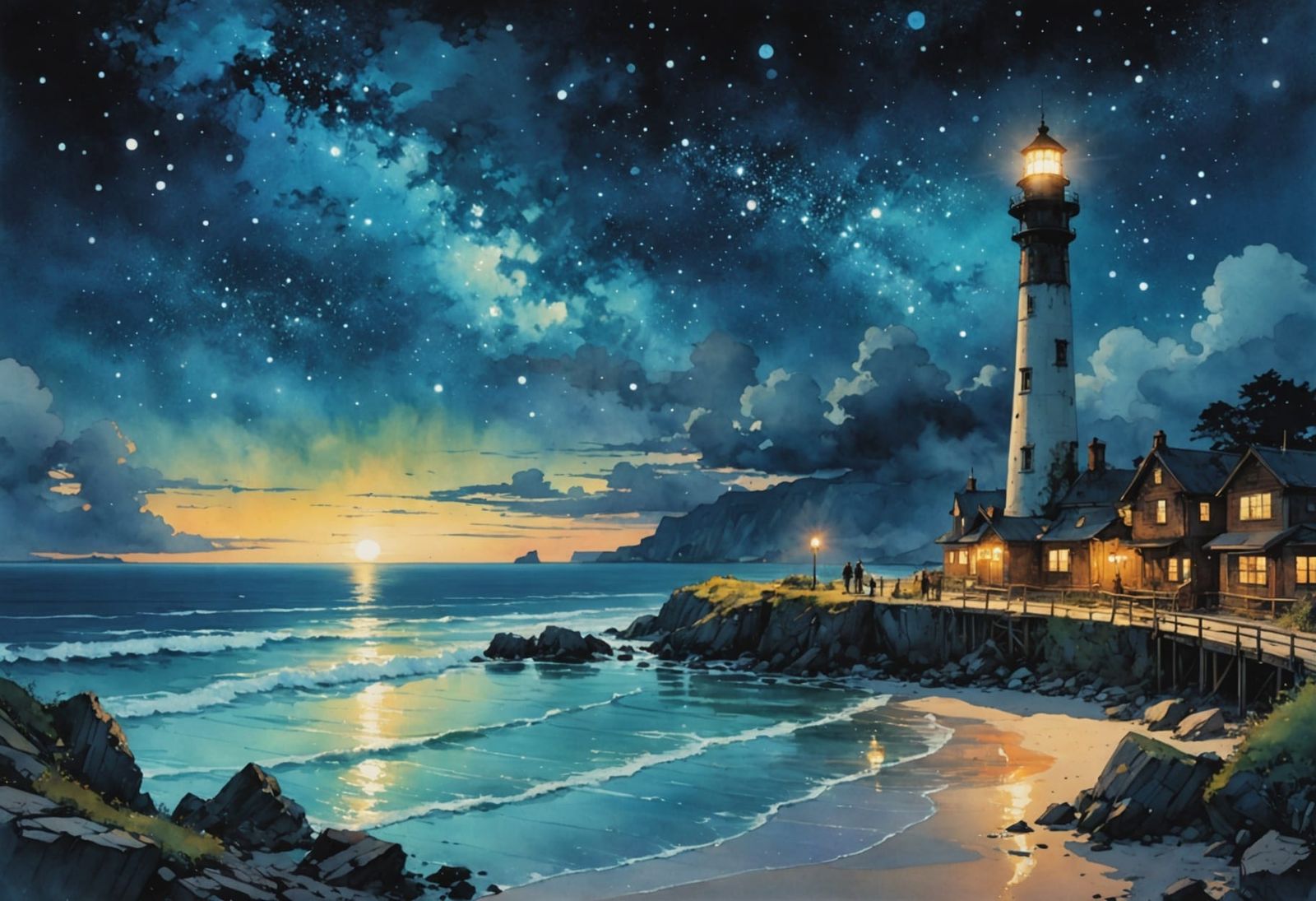 Lighthouse   by @1cheesepuff