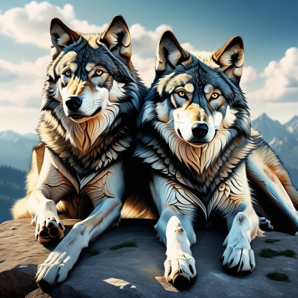 Wolves - AI Generated Artwork - NightCafe Creator