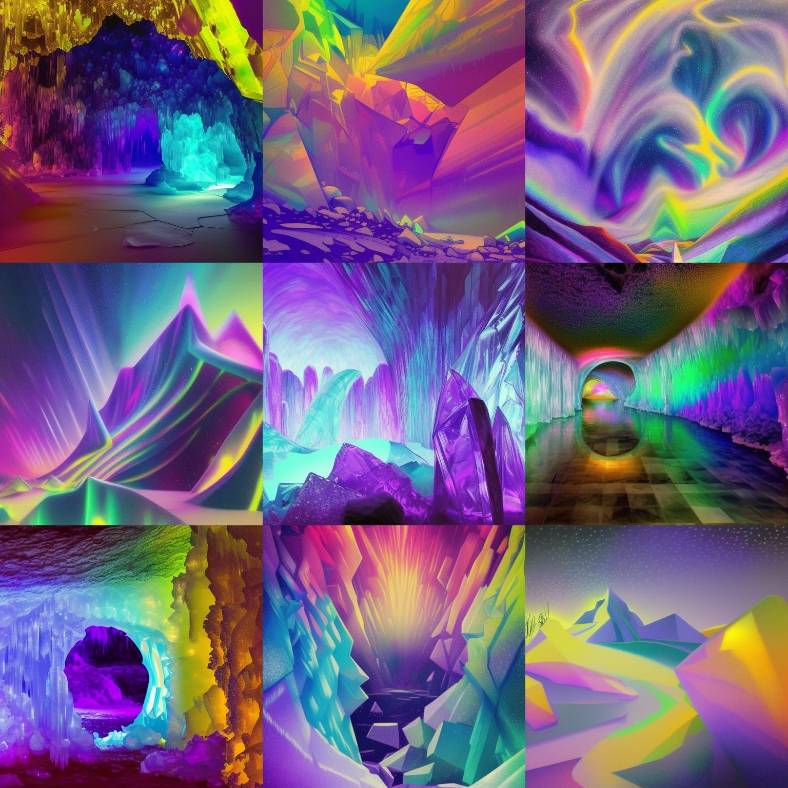 Colorful crystals