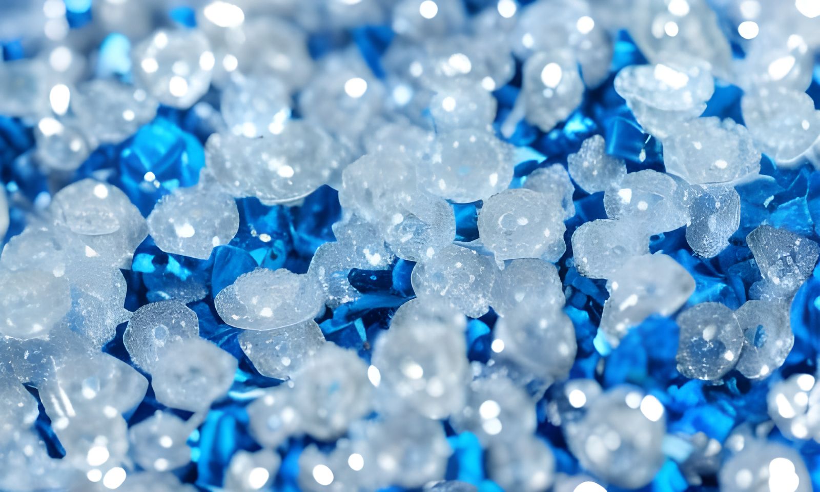 Blue and Silver Crystals