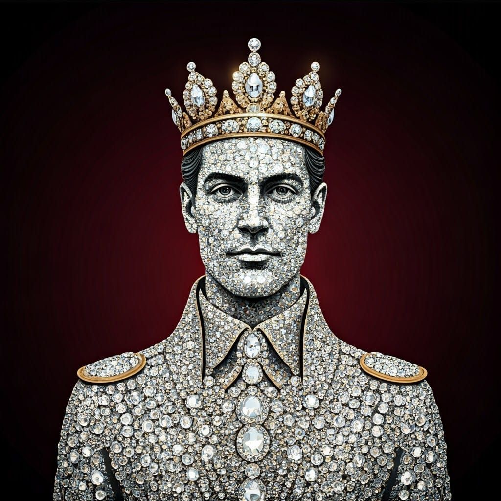 Regal Prince Made from Sparkling Diamonds in Luxurious Velve...