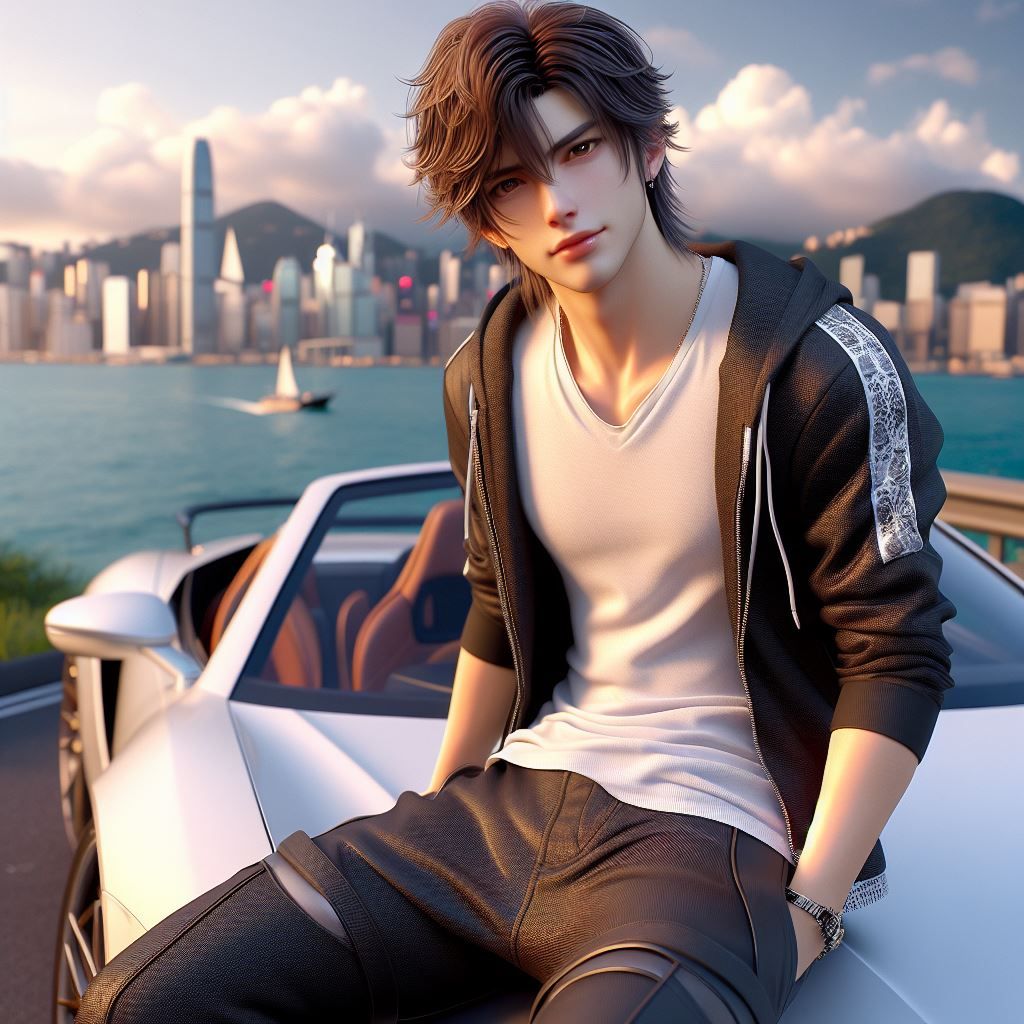 At the Hong Kong harbor