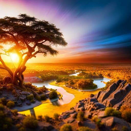 A Savanna Sunset Sky