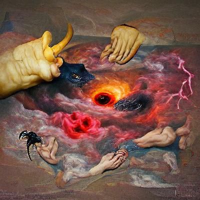 Creation of hell by cosmic power