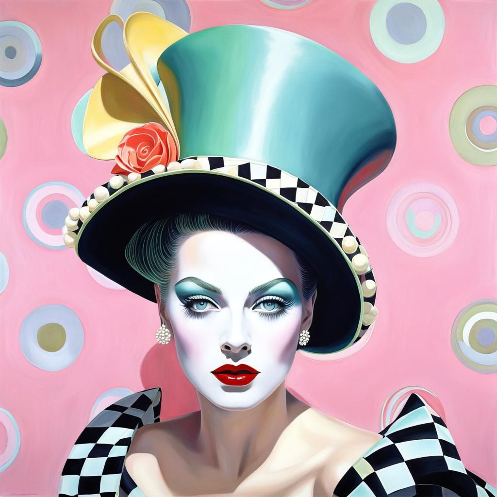 BEAUTIFUL FEMALE Harlequin Frankenstein, HAT, Versailles, Pa...