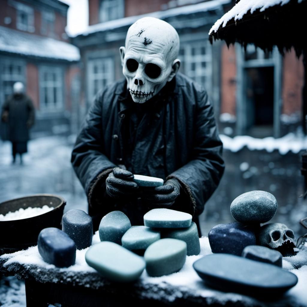 Soapstone vendor in Finnish