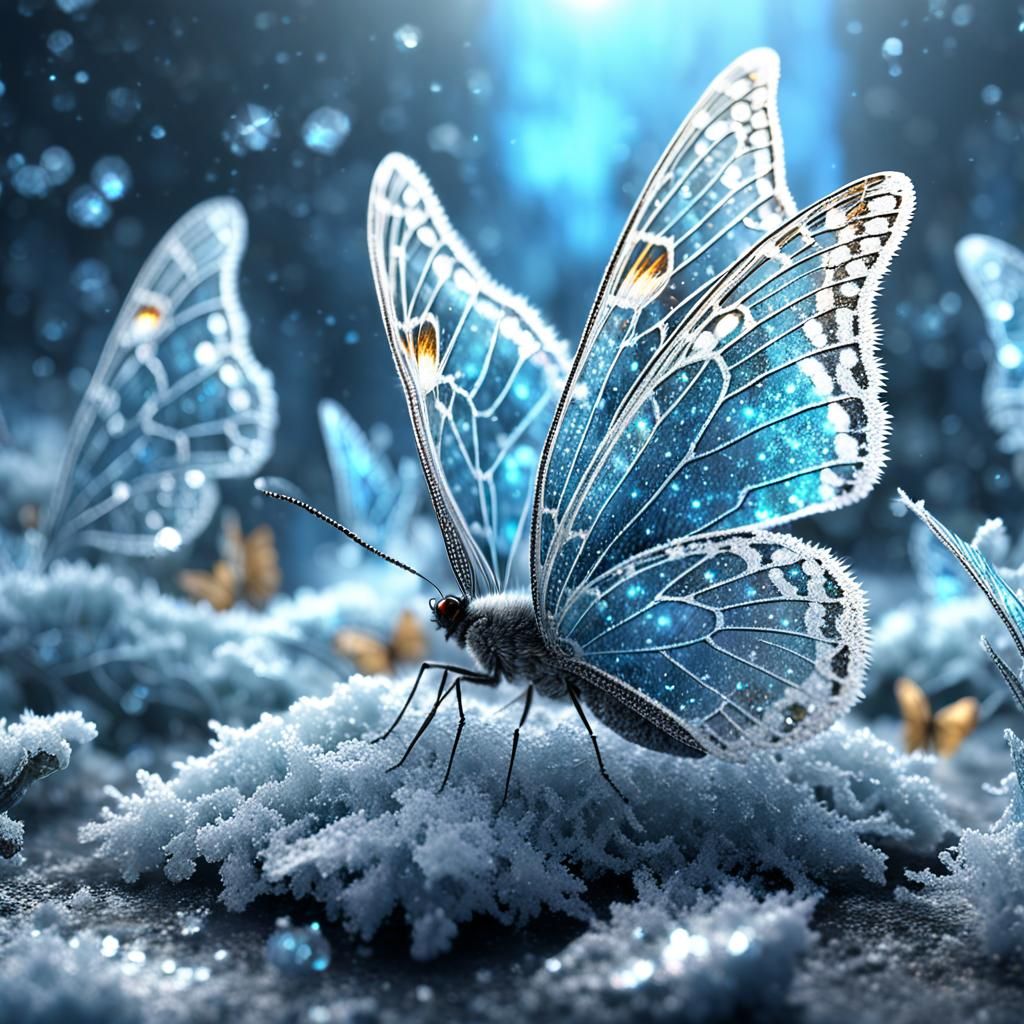 Ice Crystal Butterflies   by @Susan