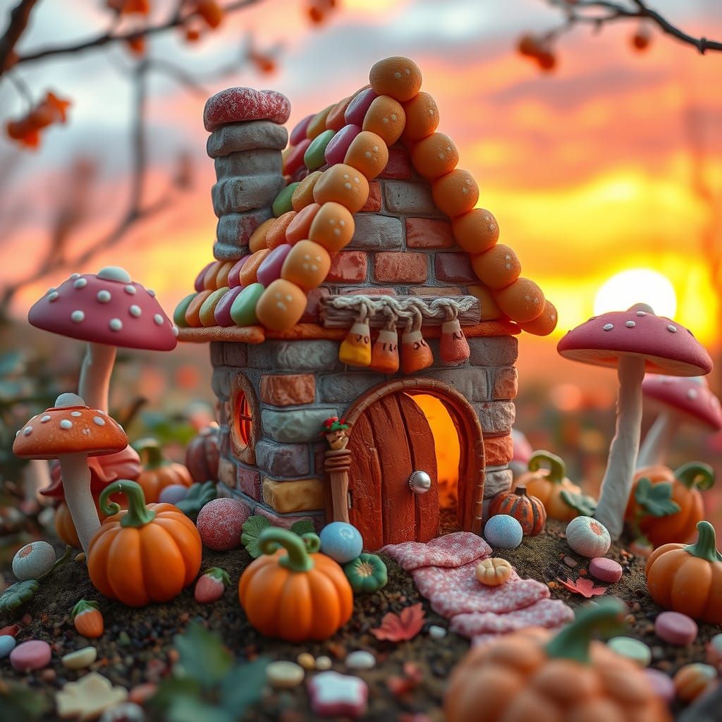 The candy fairy house.  by @StarSpells