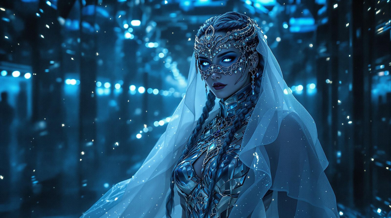 “The Veiled Sentinel of Mirrors”