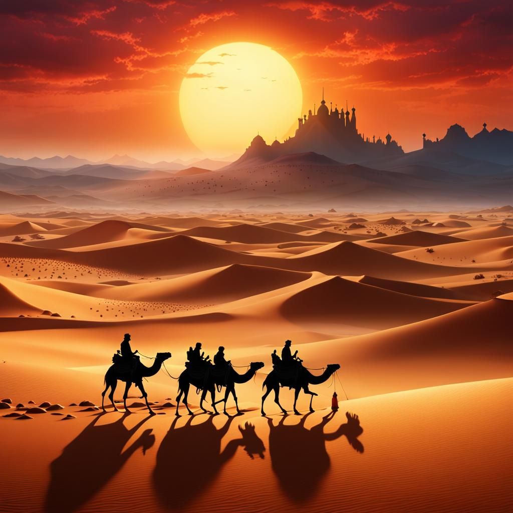 Silhouettes of traveller  by @Satyajeet Parmar