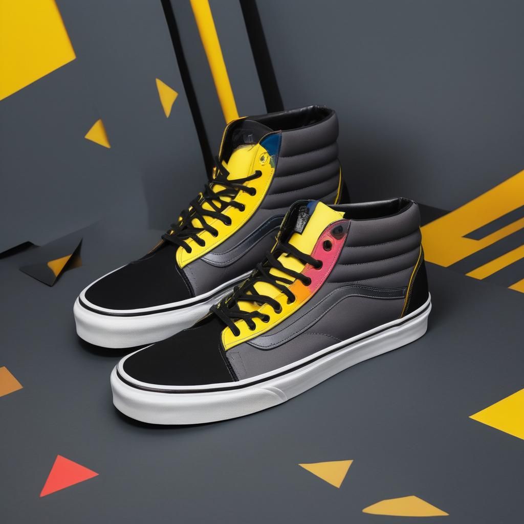 Vibrant Geometric Patterns in Bright Colors