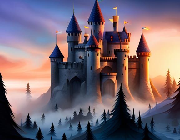 Smoky castle