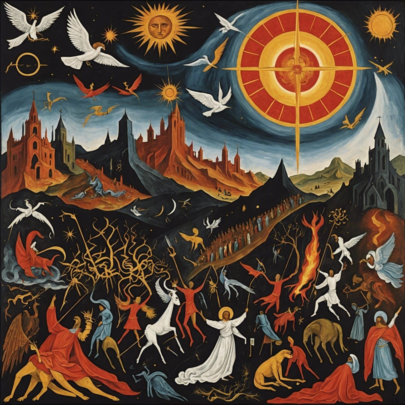 Apocalyptic Visions: Abstract Painting Inspired by Revelatio...