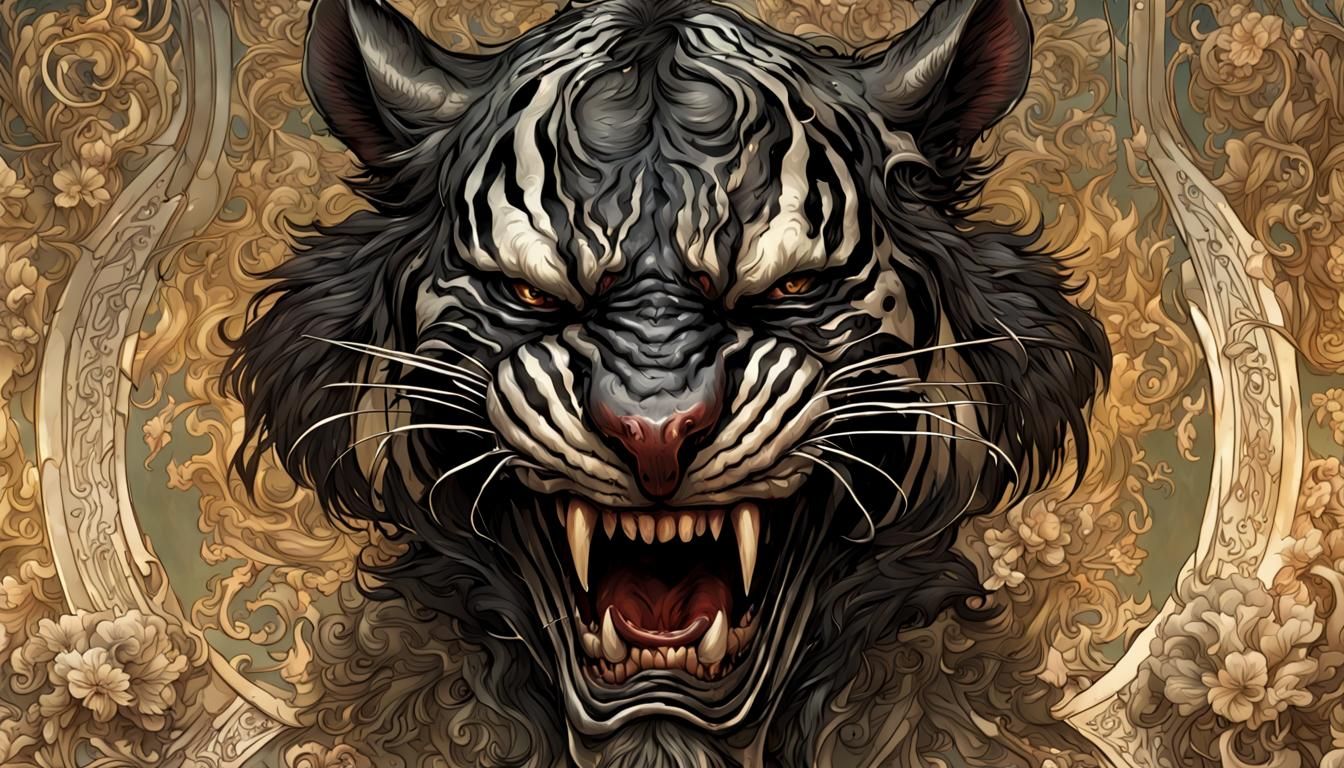 Black tiger  by @Pinguino