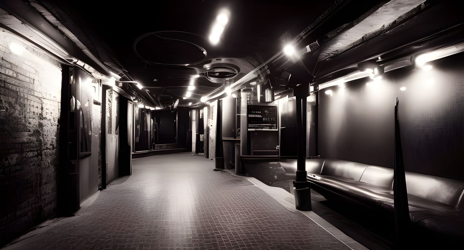 Relaxing underground jazz club