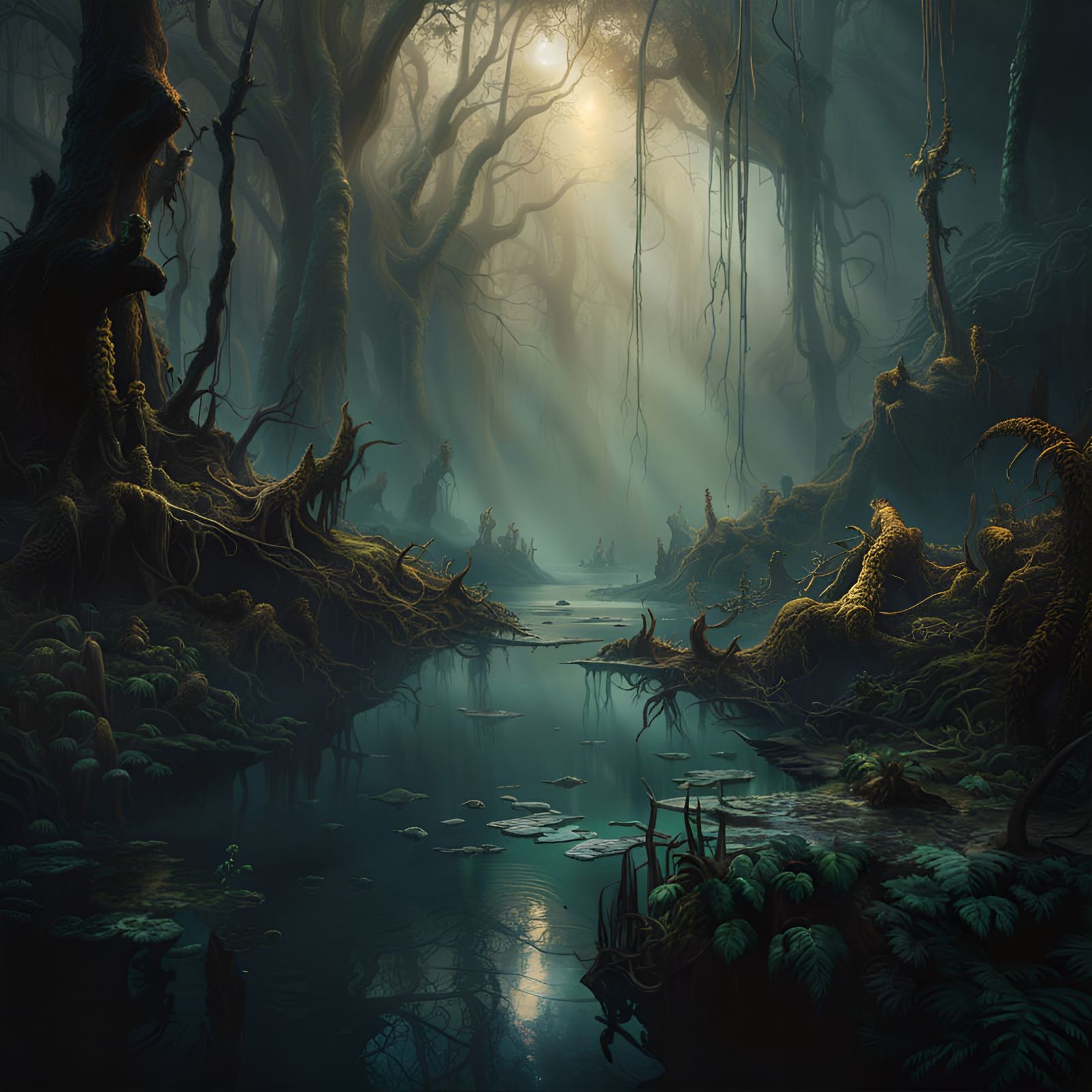 Swamp - AI Generated Artwork - NightCafe Creator