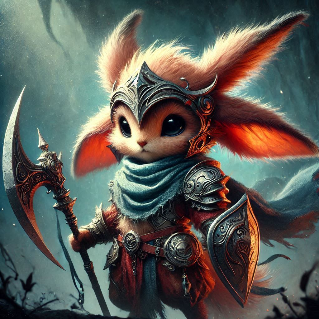 adorable fairy-tale fantasy creature portrait..