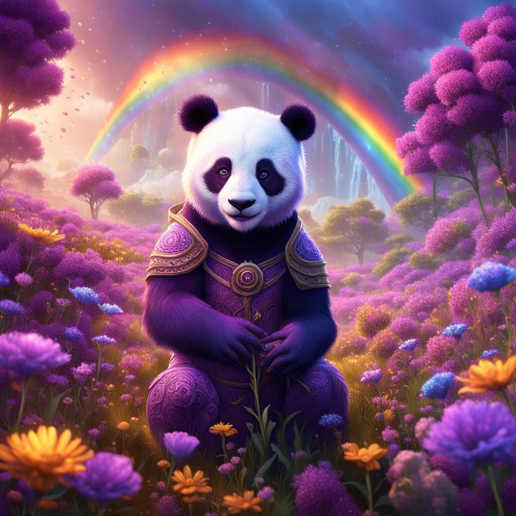 The name Maeve written in purple in a field of flowers with ...