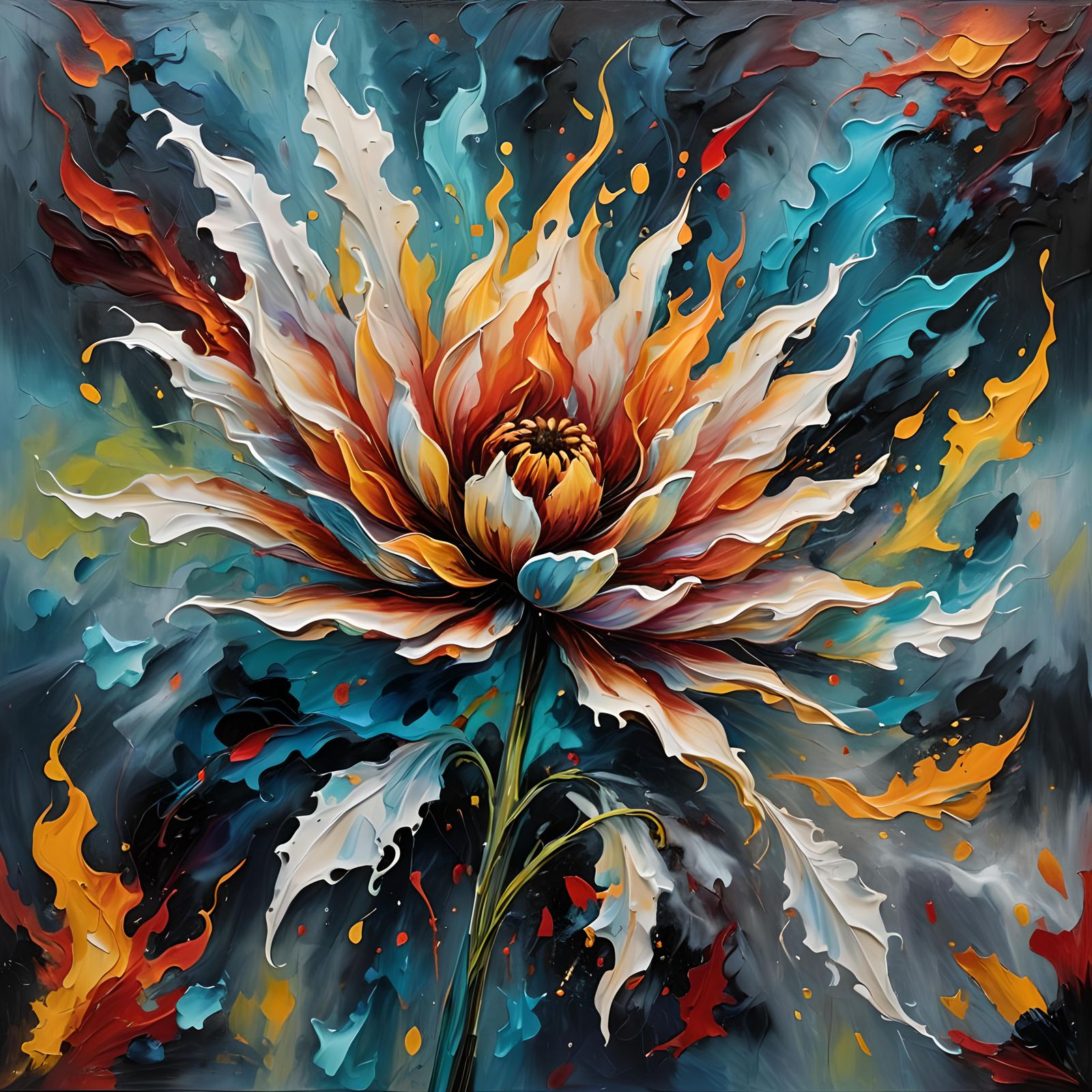 flower paint  by @lollukao