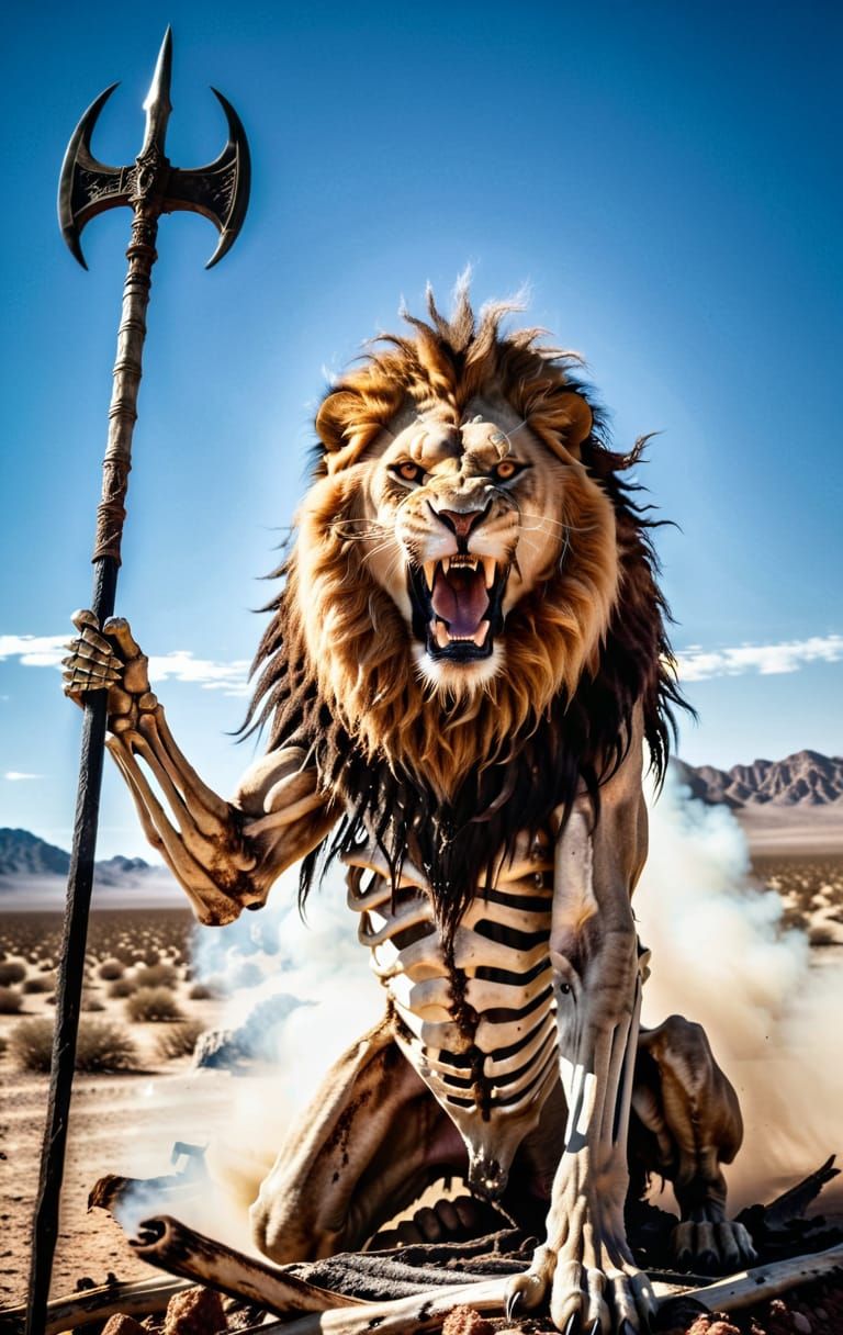 The Realm Of The Skeleton Lion King