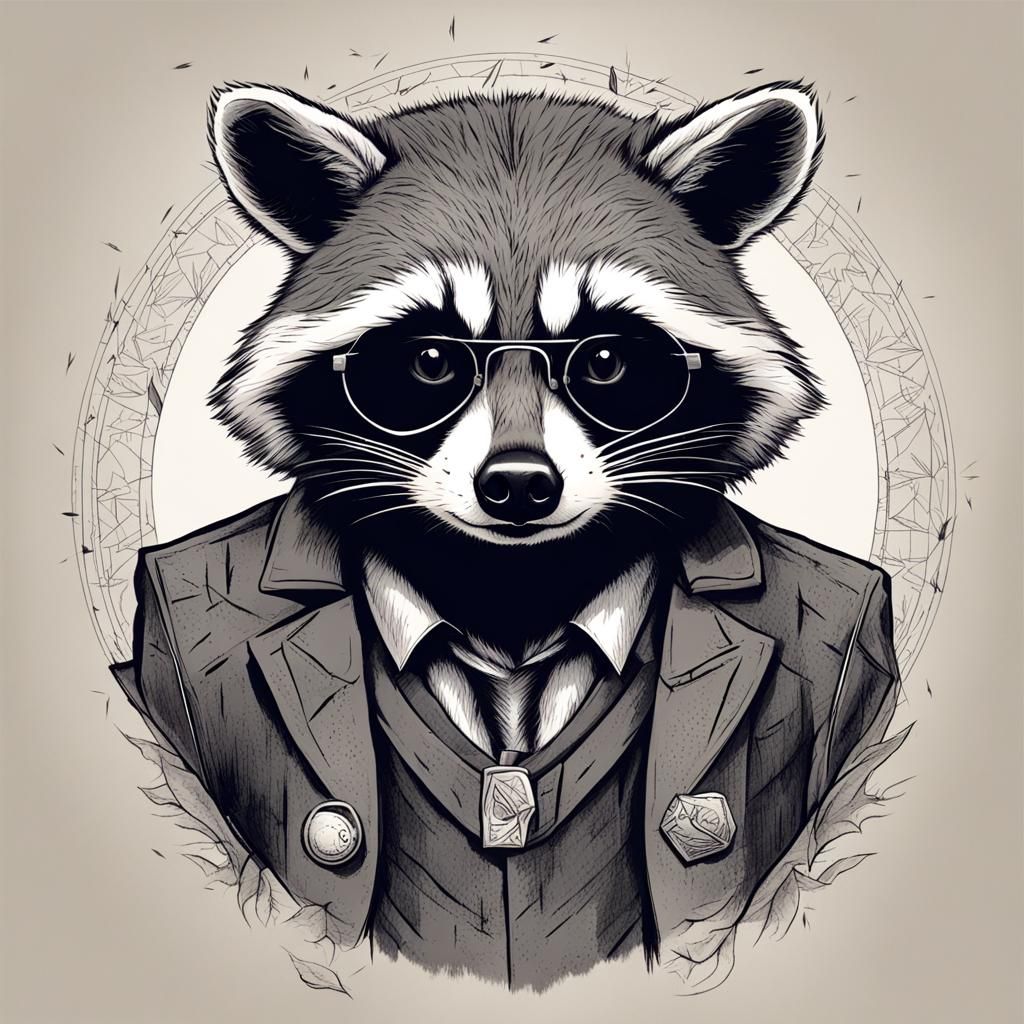 Stylish Raccoon
