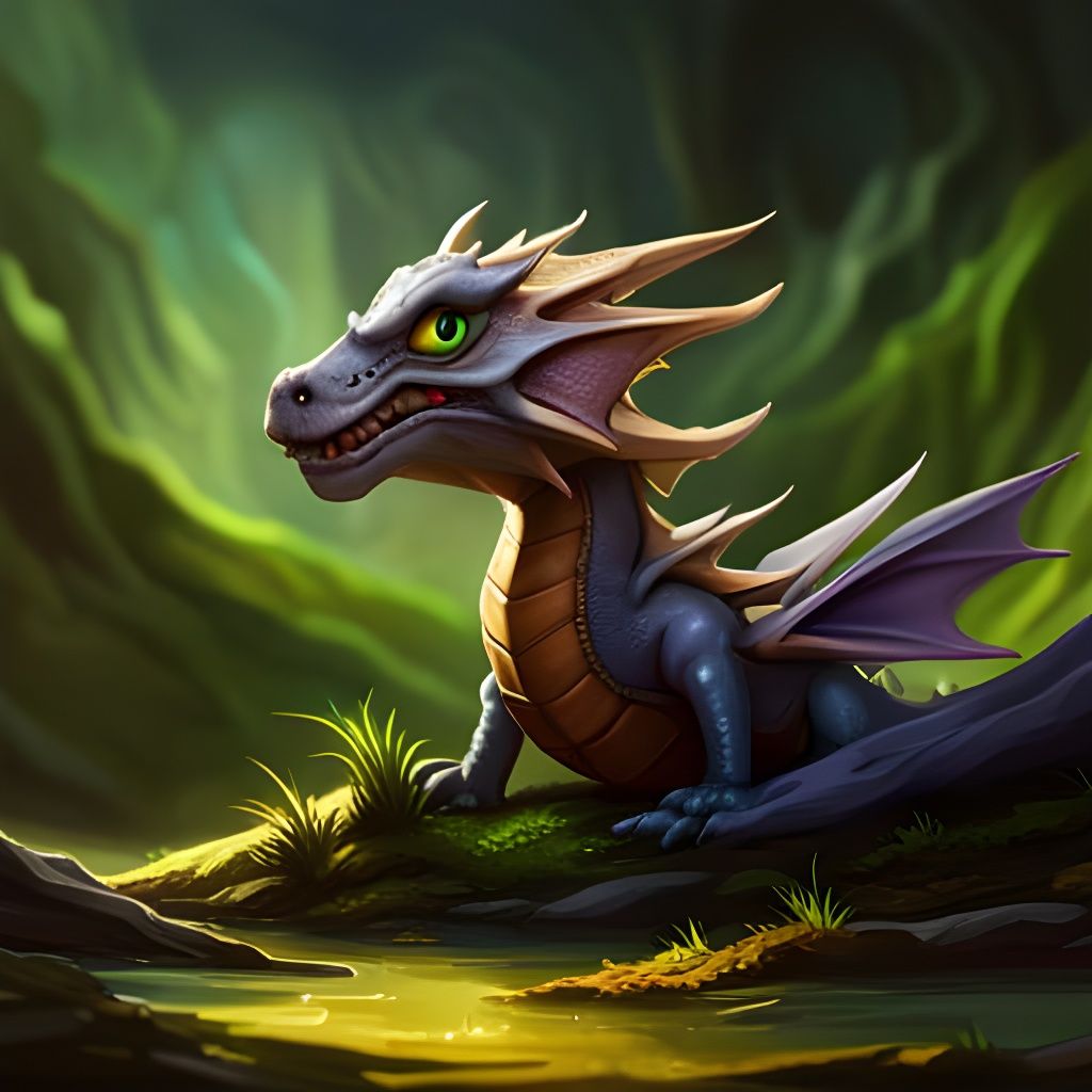 Elderly dragon - AI Generated Artwork - NightCafe Creator