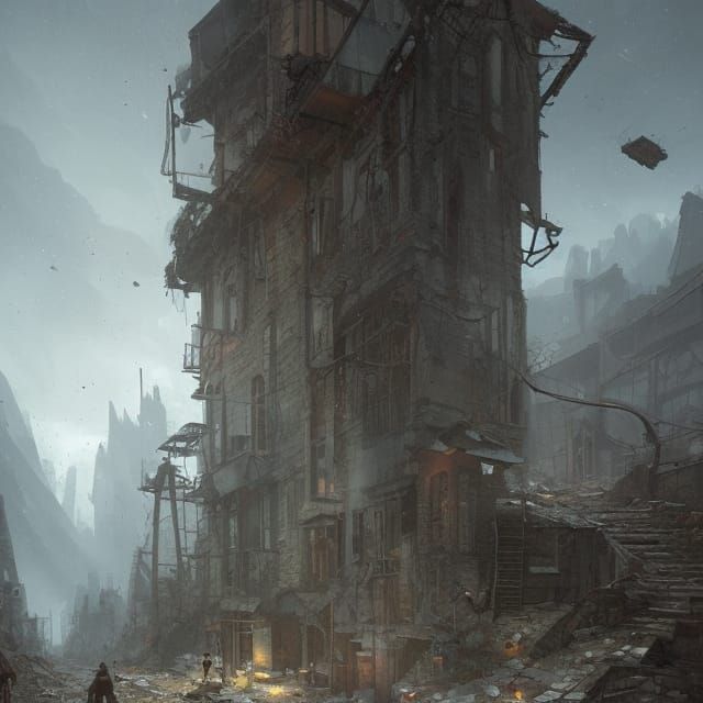 Abandoned mining town