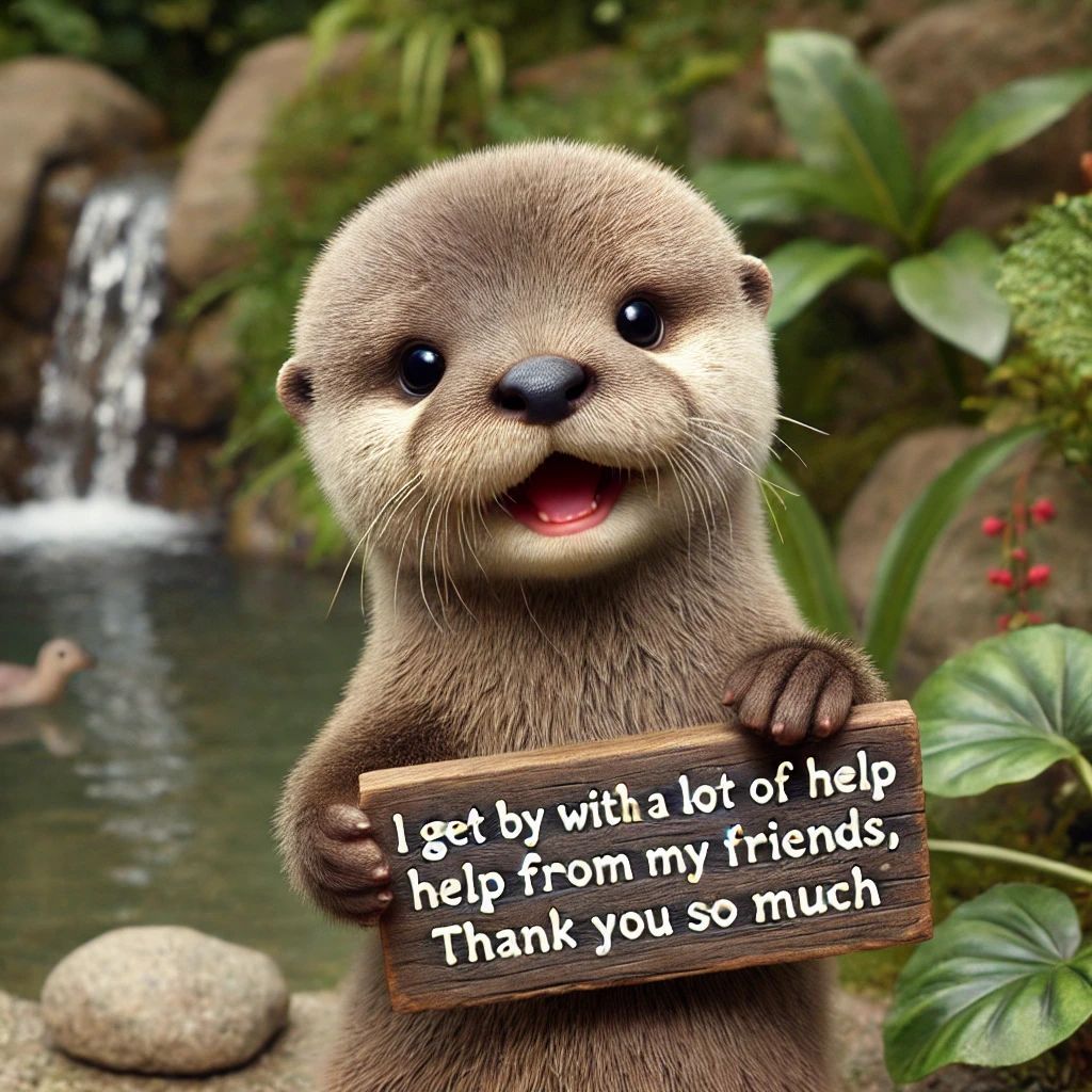 I get by with A LOT of help from my FRIENDS, thank you so mu...