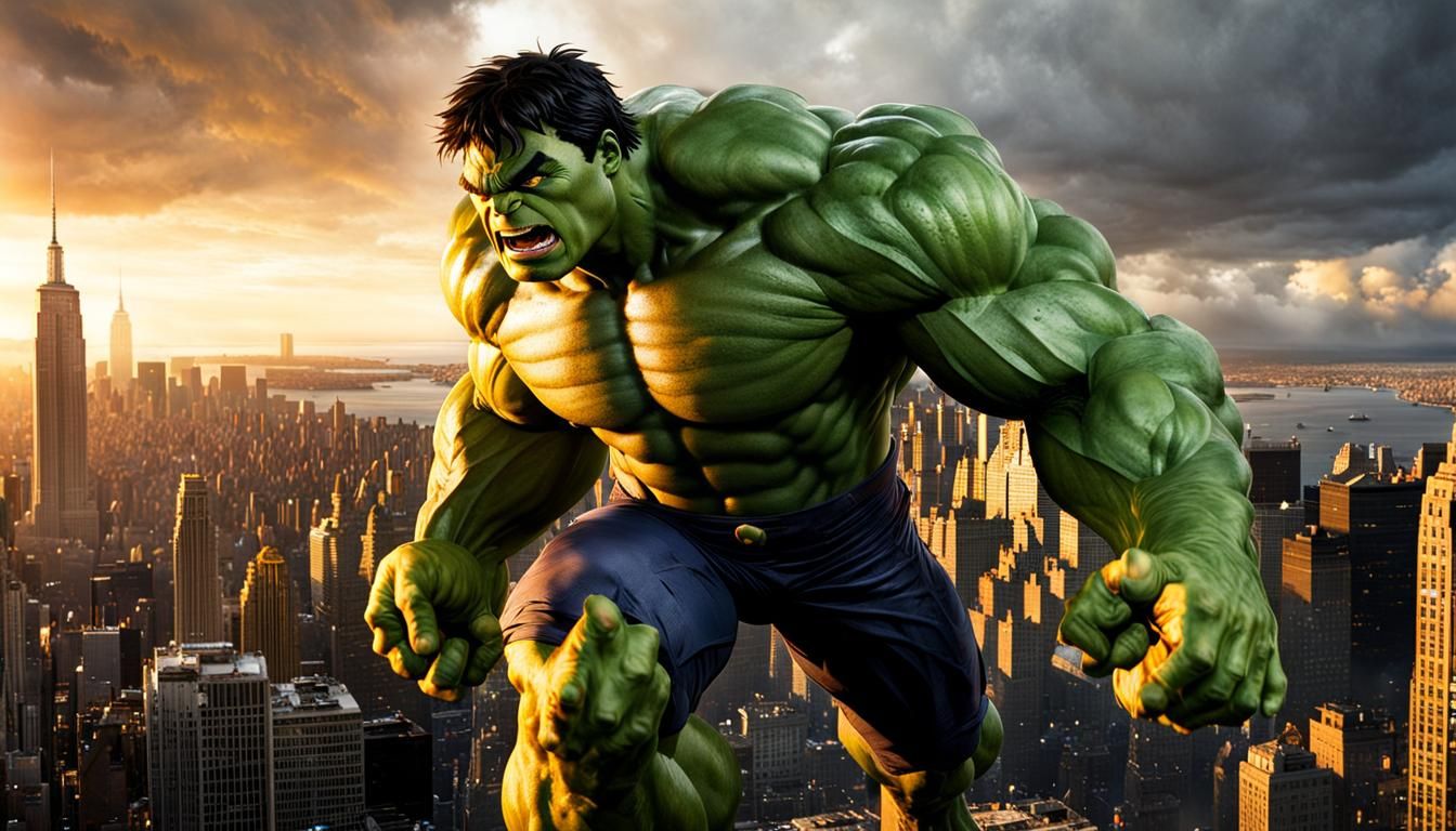 The Incredible Hulk - AI Generated Artwork - NightCafe Creator