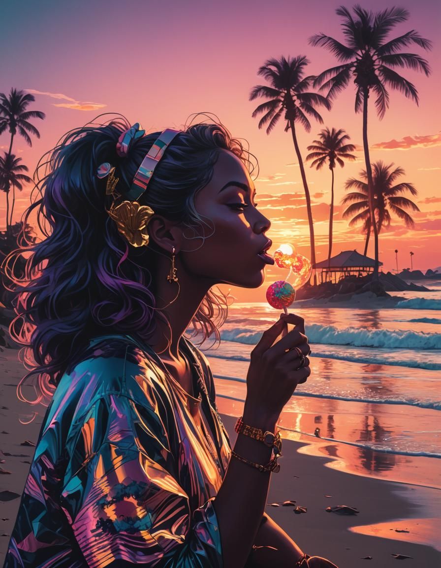 Vaporwave Sunset 1