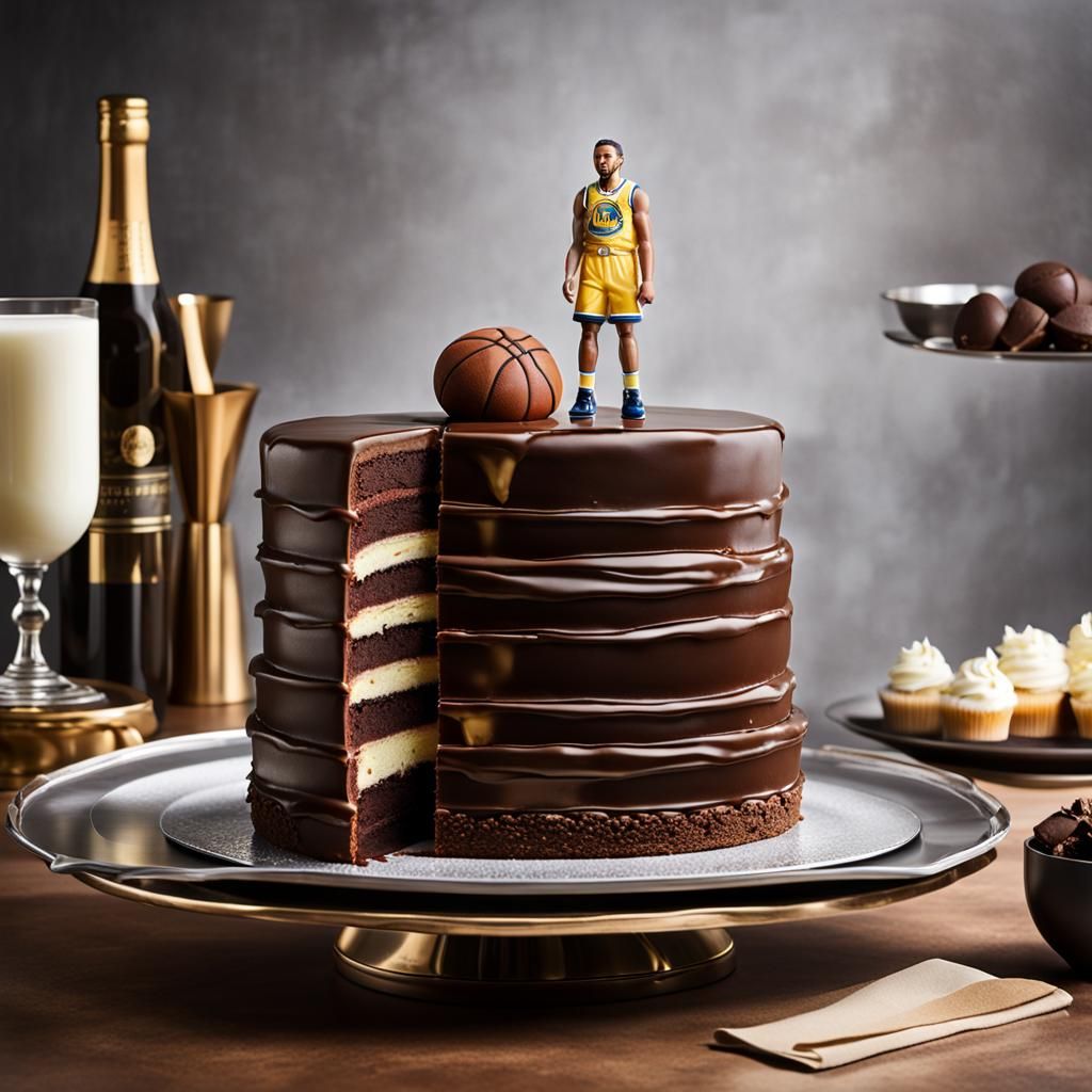 Steph Curry as a cake